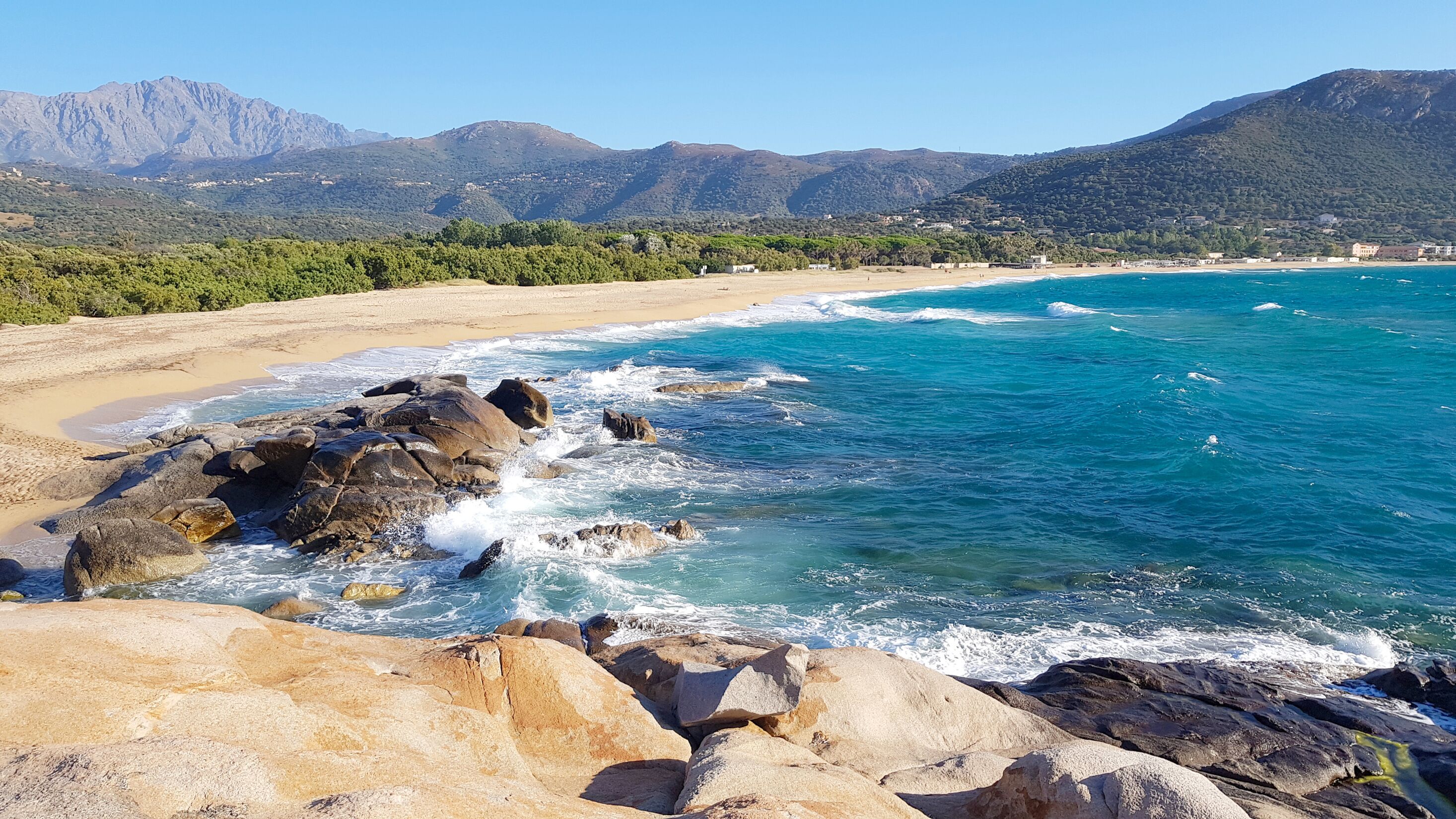 Algajola beach in Corsica, France
