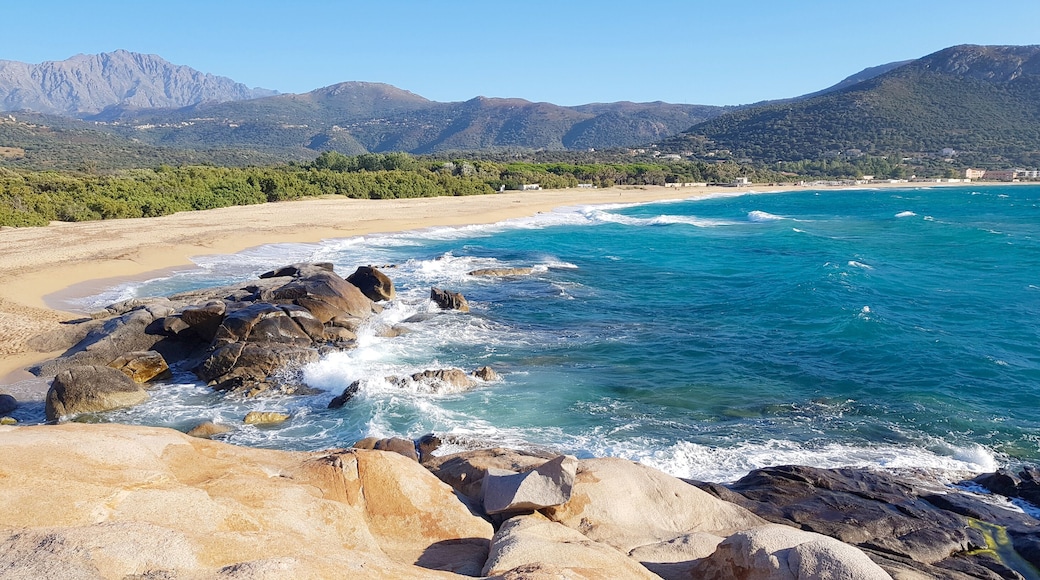 Algajola beach in Corsica, France