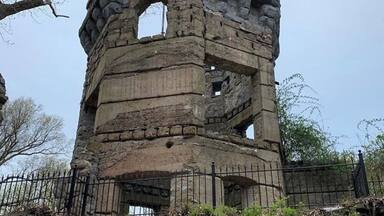 One of the coolest, moodiest places I’ve photographed. A bit difficult to find, but worth it! Ravens live inside a huge nest in the tower, and you can go inside what seems to be a bombed-out post-apocalyptic/ancient structure. Was a family estate, with only crumbling pieces left.