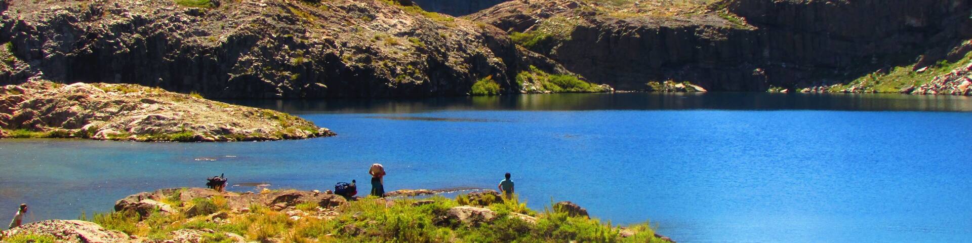 Lagunas Cuellar. Valle del Achibueno, Linares Chile. Andes Mountain. Nature