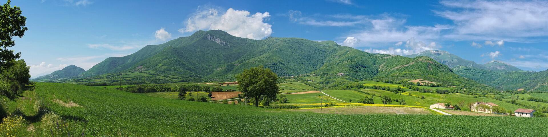 Panorama verso il monte Strega