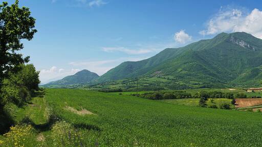 Panorama verso il monte Strega