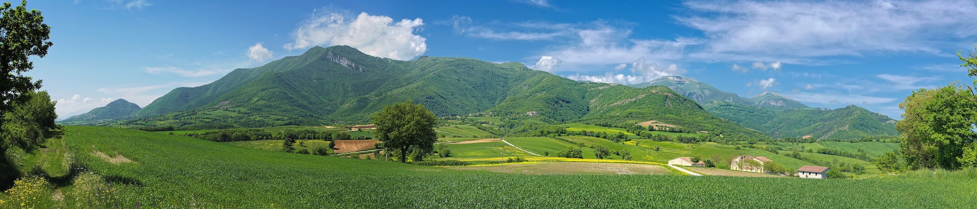 Panorama verso il monte Strega
