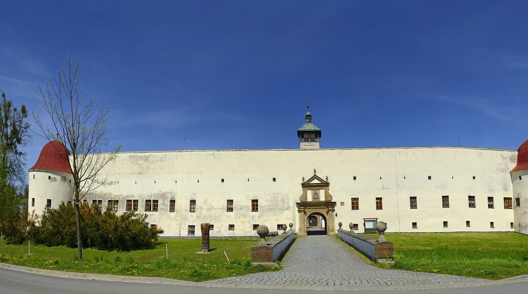 Drevohostice Castle - a Renaissance chateau in the foothills of the Hostyn Hills. Drevohostice is a market town in Prerov District in the Olomouc Region of the Czech Republic.