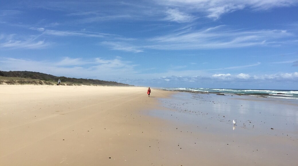 Walking towards flat rock