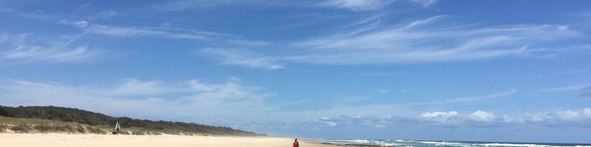 Walking towards flat rock