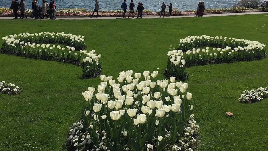 Gardens, lake and mountains make Lugano a lovely place to visit.
