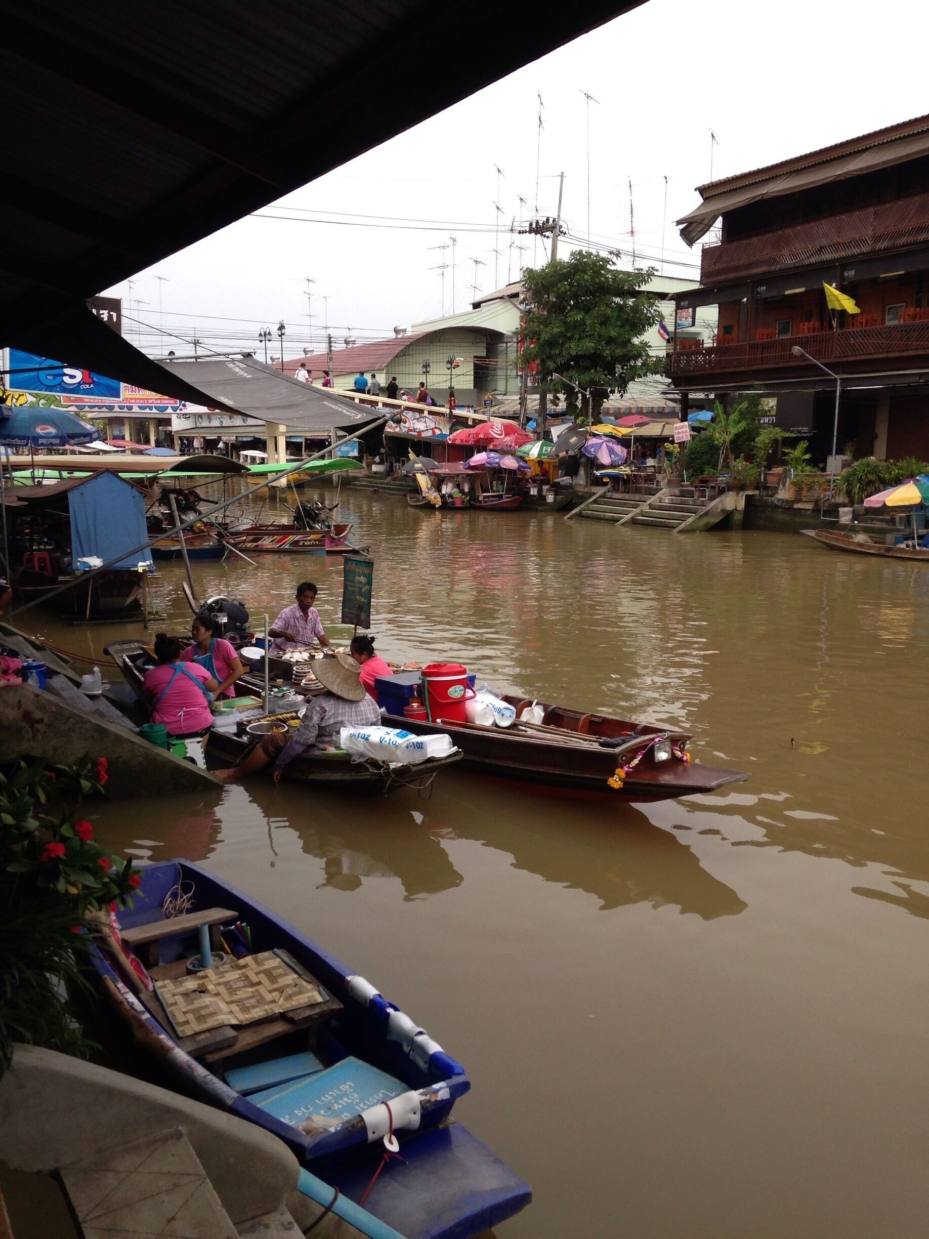 Visited a market along this river. Didn't get a chance to ride a boat though!
