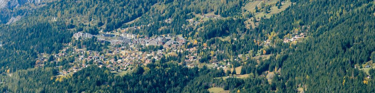 Vue sur Anzère Ayent, Suisse