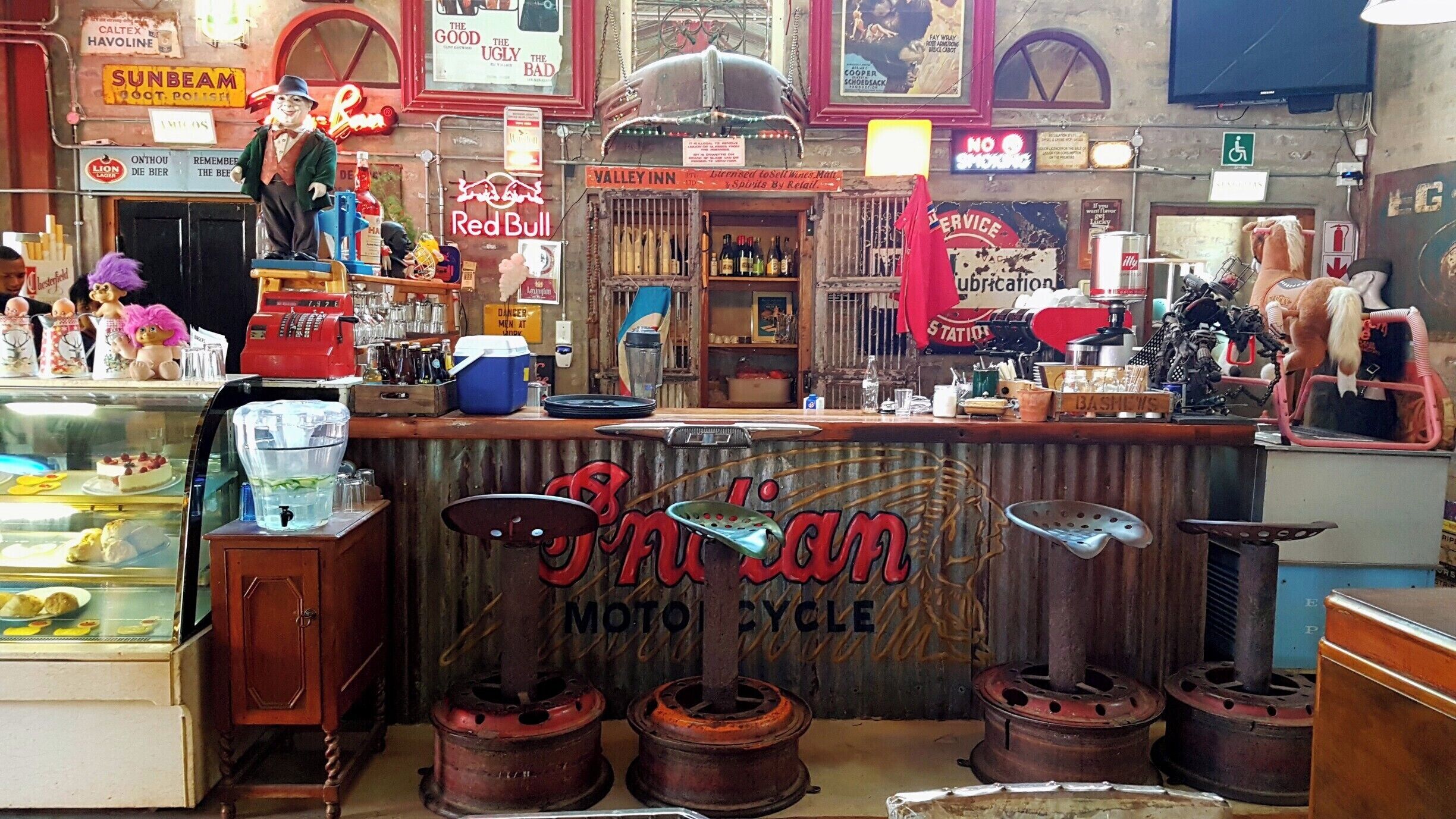 This place is a little hidden gem!  If you're driving Route 62 it is definitely worth a stop!  Great food, and such amazing decor - it's packed to the brim with old vintage signs, objets d'art, and just general coolness!  #SouthAfrica #RoadTrip #HiddenGems