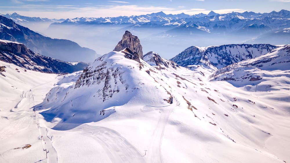 Mountain in winter