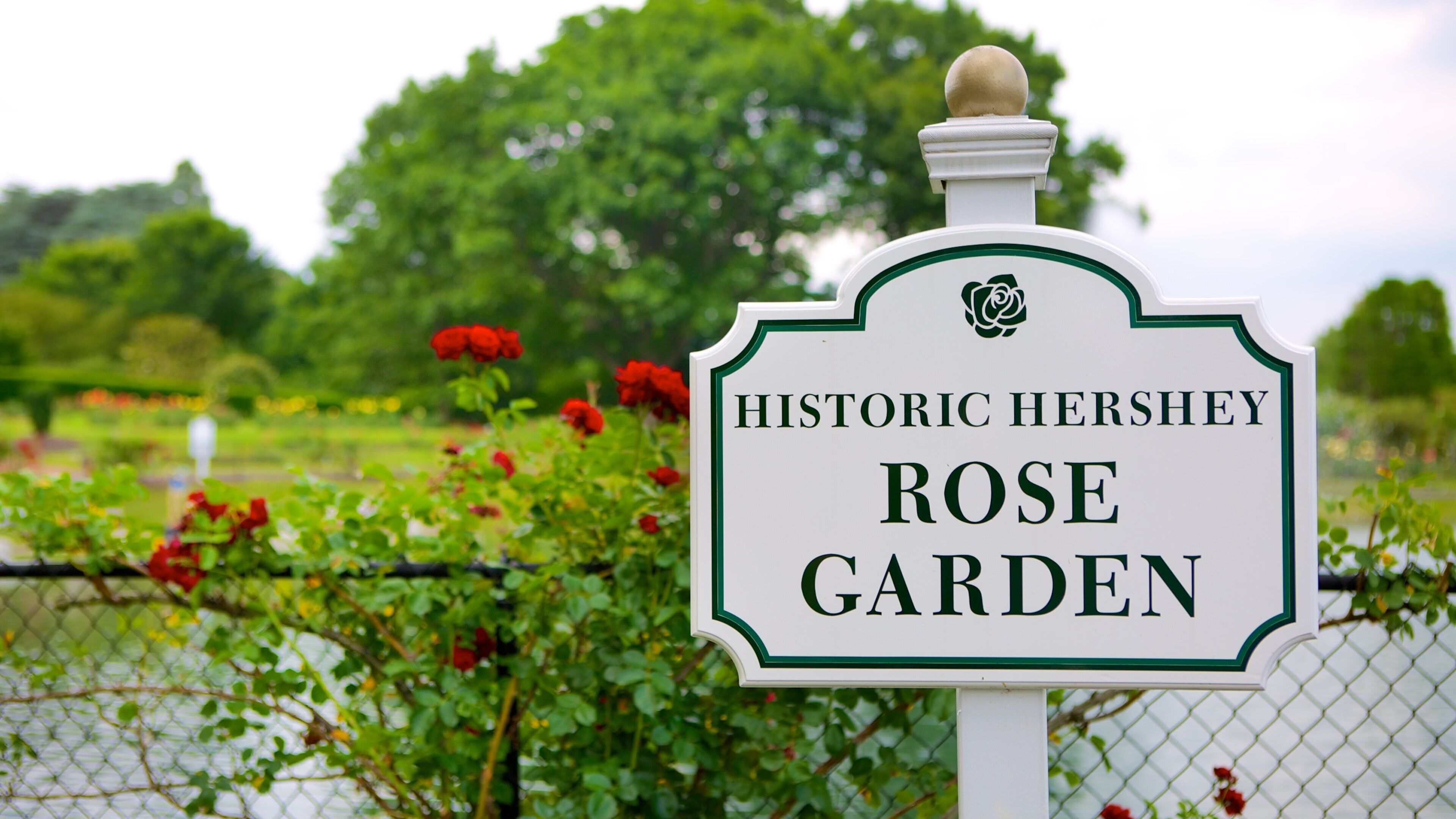 Hershey-hagen som viser skilt