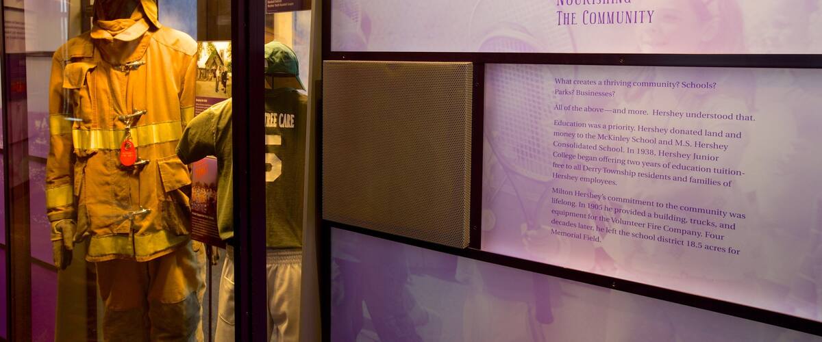 The Hershey Story Museum featuring interior views