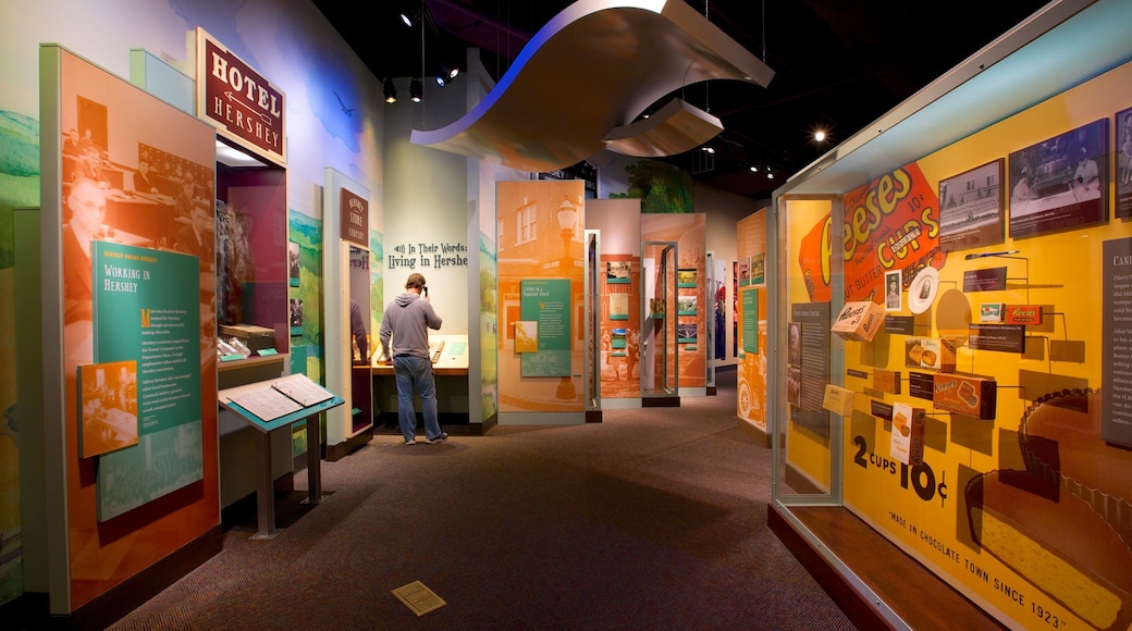 The Hershey Story Museum ofreciendo vistas interiores