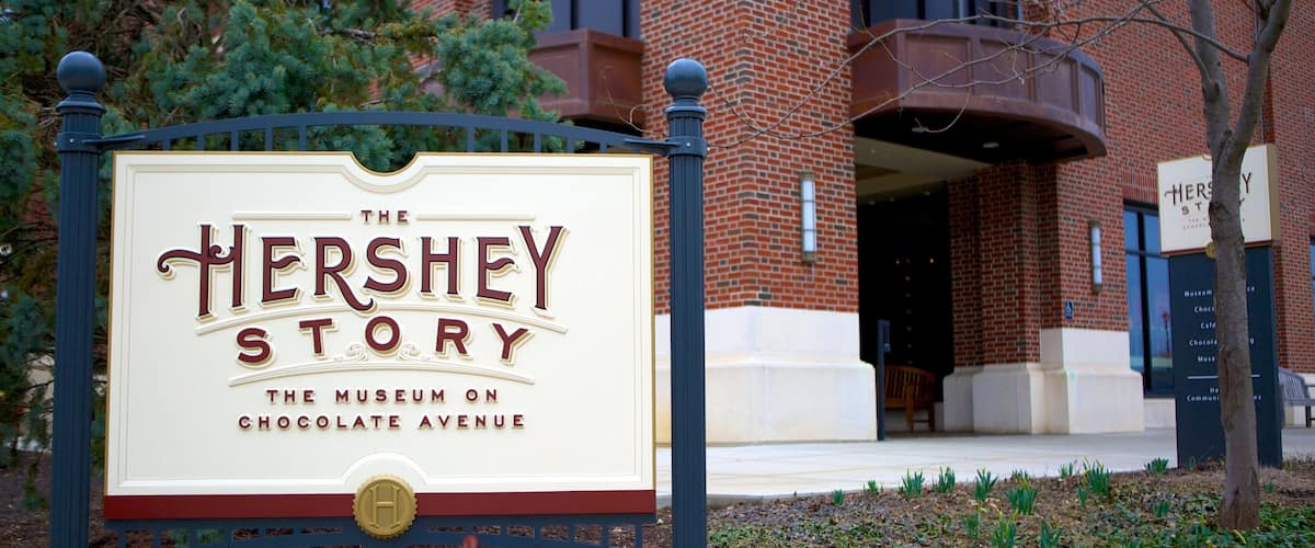 The Hershey Story Museum which includes signage