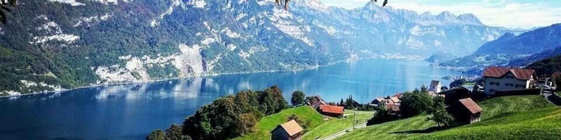 Gorgeous day for a hike, loved every minute! Lake Walensee is absolutely stunning! #adventure #adventurephotocontest