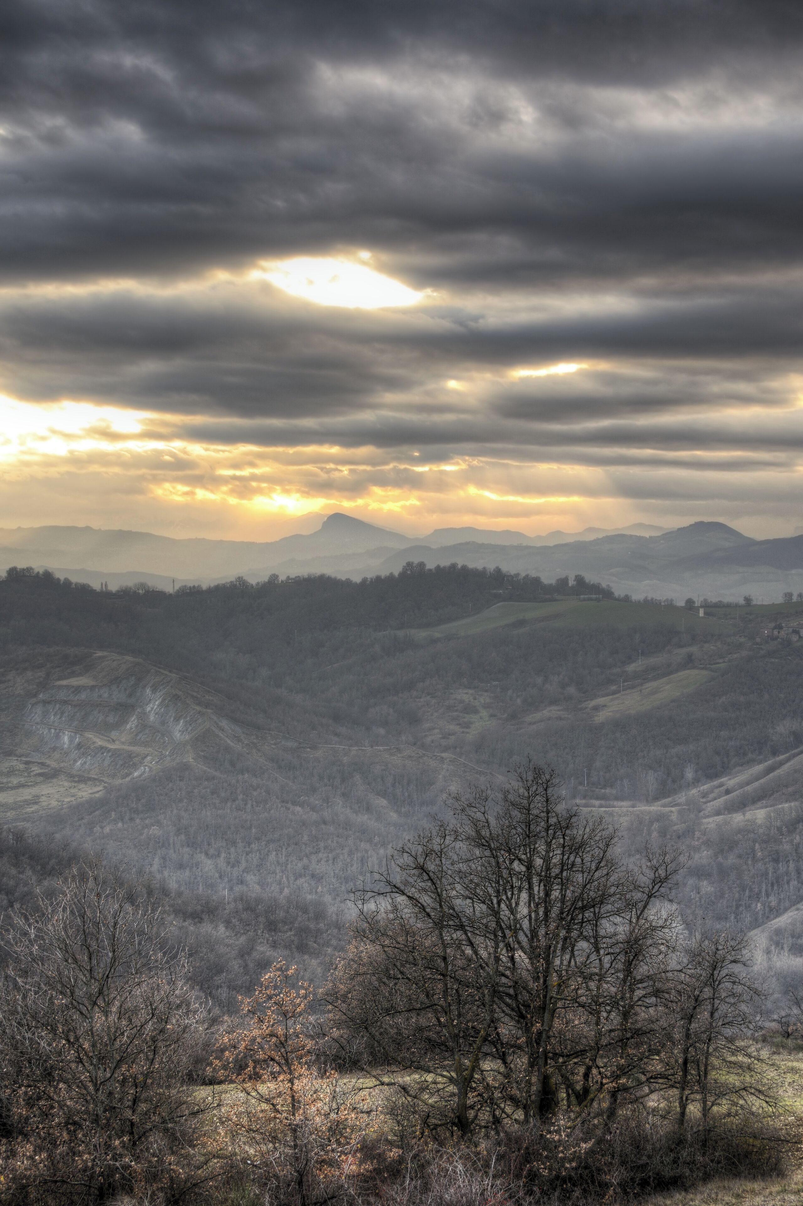 Sun going down - Casalgrande (RE) Italy - January 1, 2013