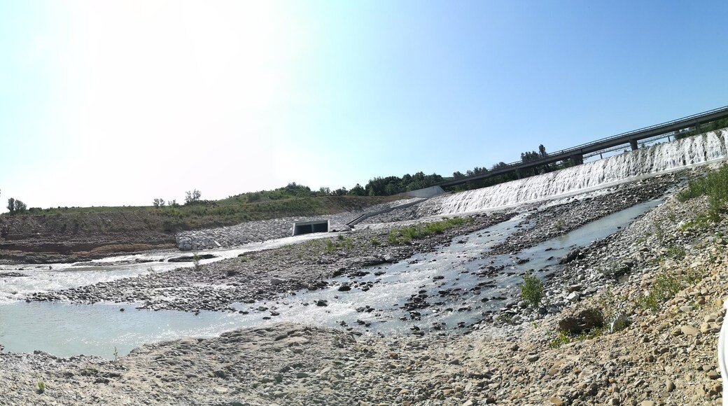Fiume Secchia a Casalgrande, Provincia di Reggio Emilia.