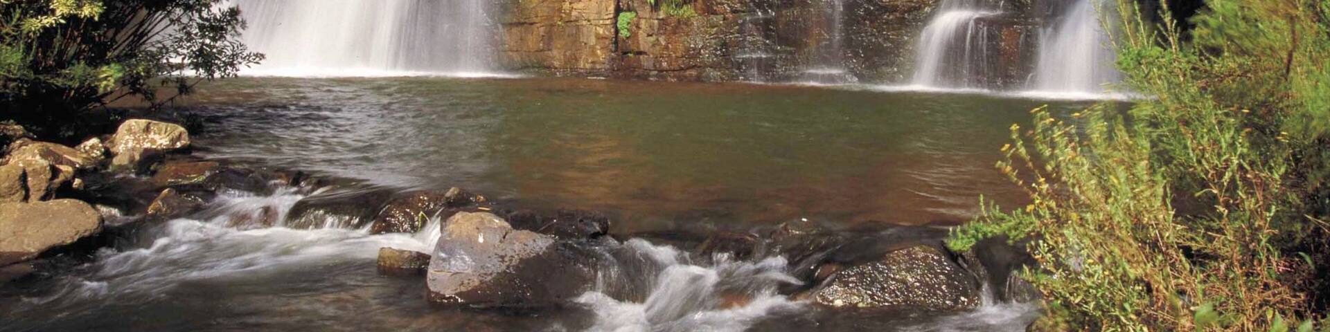 Graskop que incluye una catarata y vistas panorámicas