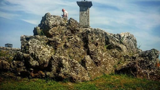 Meteorite impact site from 207 million years ago. One of the 15 largest meteorites to ever hit the Earth. Although the meteorite itself was dissolved on impact, these impactites were made when the local rocks were super-heated. Visit the nearby château (which is now an art museum) and the meteorite history walk. There is also a small meteorite museum in town that is well worth a look.