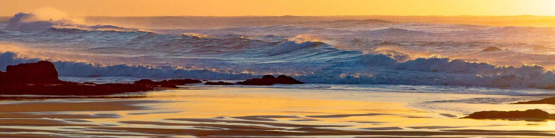 Sunrise at Baggies Beach, Warner Beach, Durban, South Africa