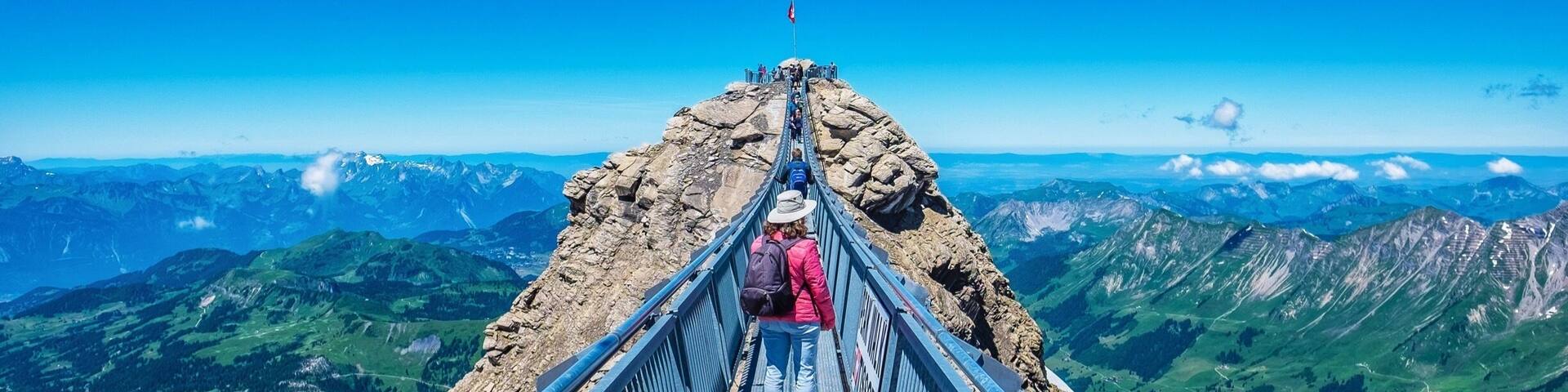 “Peak walk” is the worlds first suspension bridge that connects two mountain peaks. It’s located near the Glacier 3000 cable car station, at an altitude of nearly 3000m. Bring appropriate clothing since even during summer, it can be chilly and windy up there ! #bvsblue
