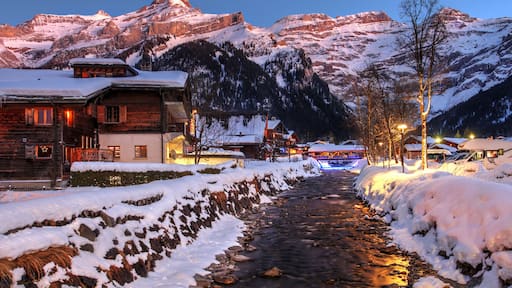 Winter in Les Diablerets, Switzerland
