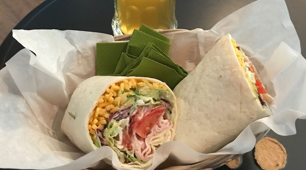 Get the turkey avocado wrap!