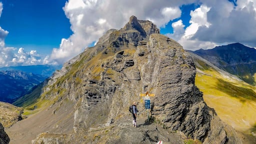 mountains and blue sky