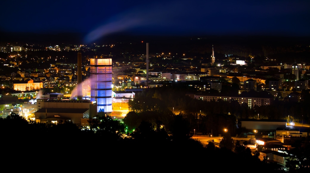 Night Skyline Borås Sweden