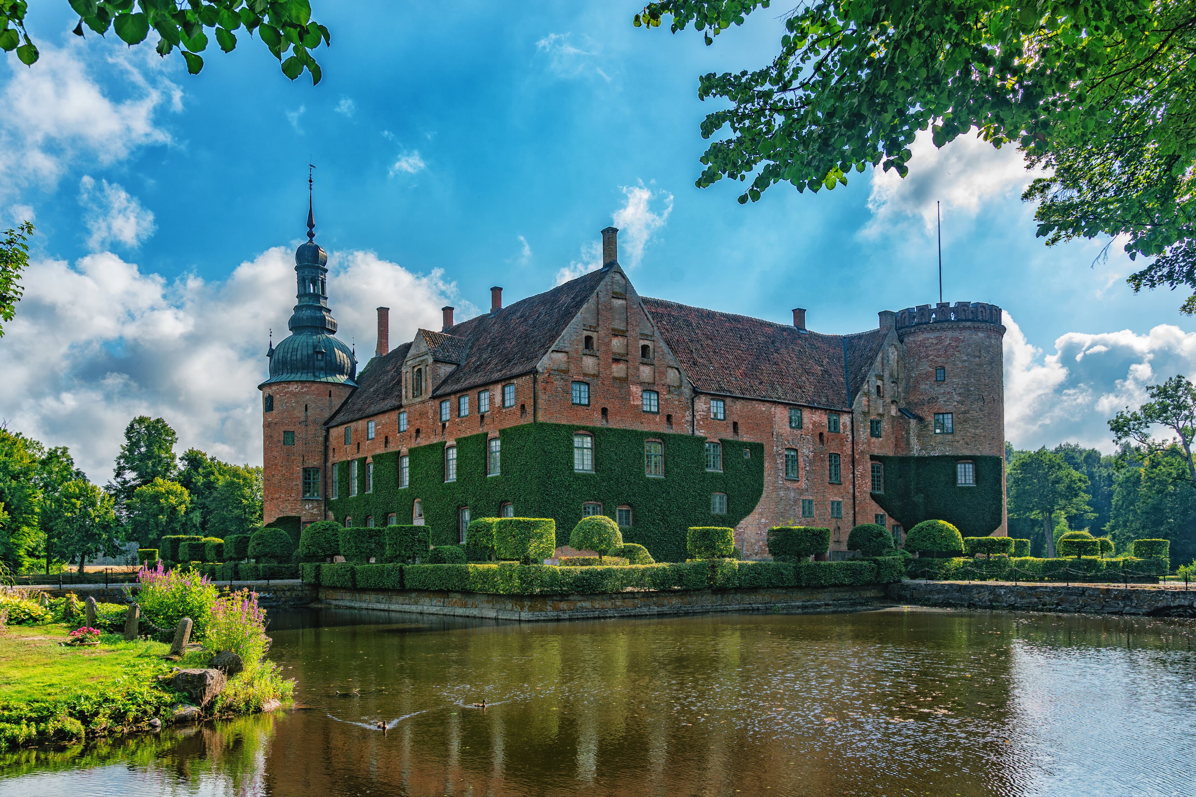 Vittskövle Castle in Kristianstad Municipality, Scania, in southern Sweden.