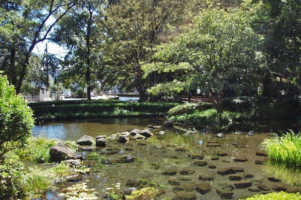 Shirataki park in Mishima city, Shizuoka prefecture, Japan.