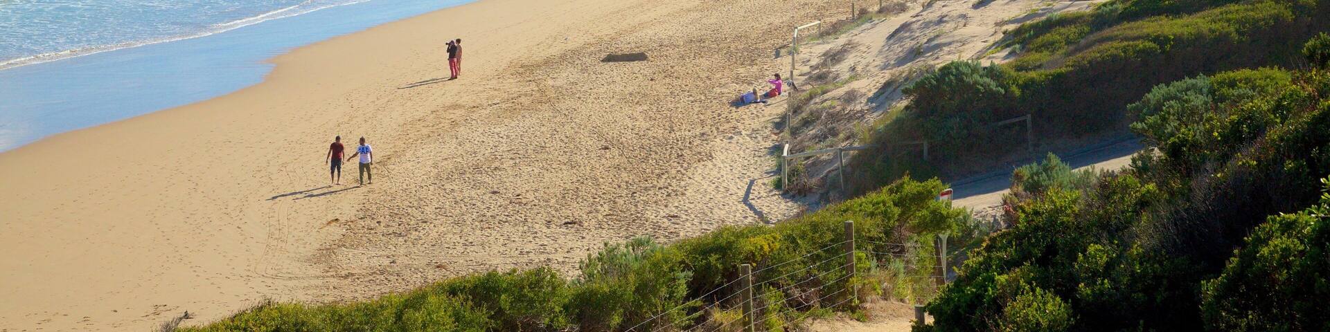 Fairhaven showing a beach