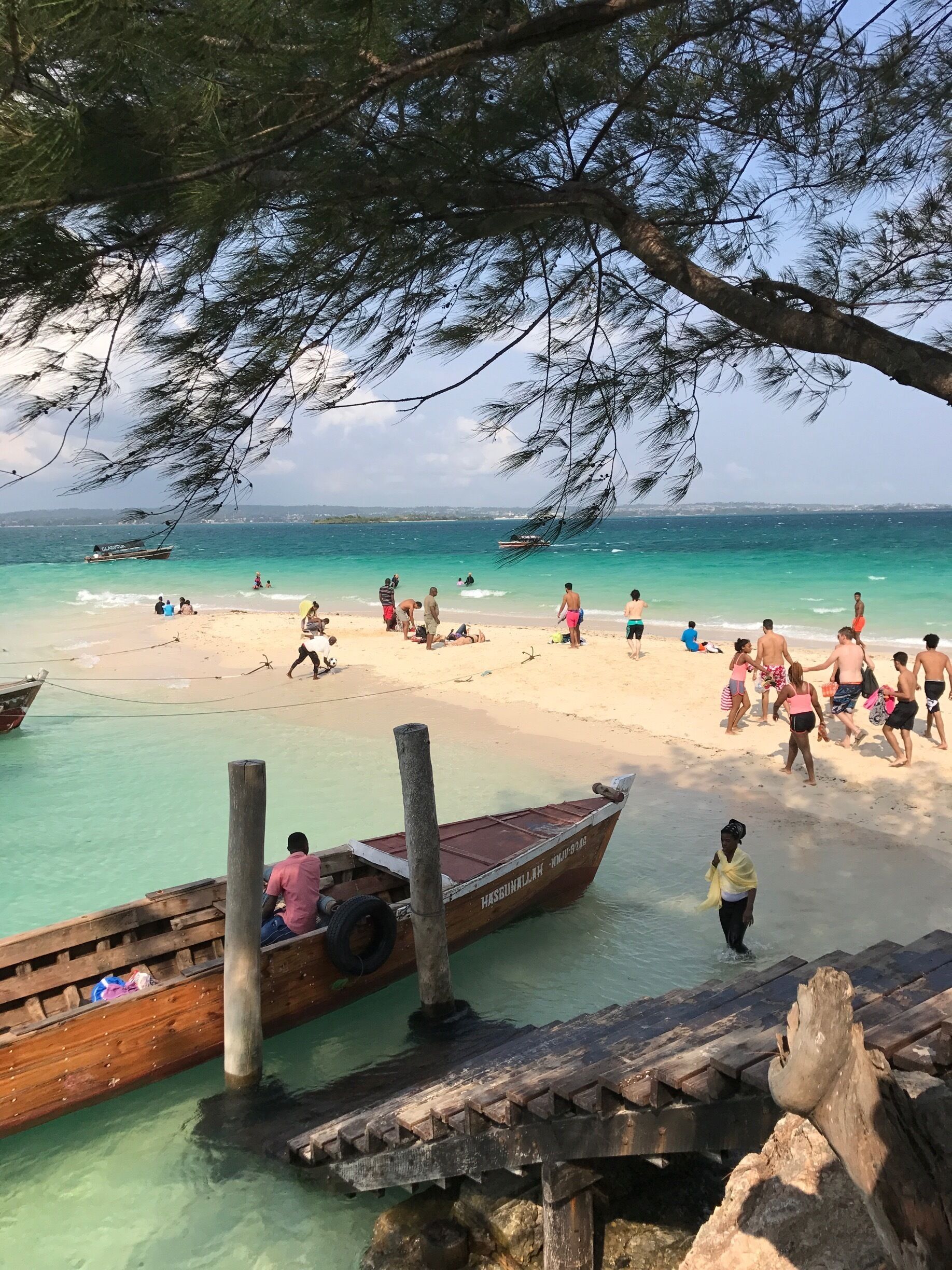 #AquaTrove
A short 4 km skiff ride across Zanzibar Harbour to the sandbar at "Prison Island" where the prison was never used but now is a sanctuary for giant tortoises and a good snorkeling and beach spot. 