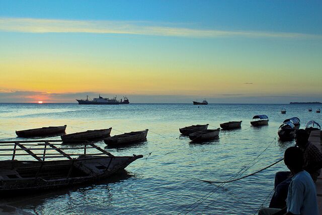 Stone Town is a great place to roam and see a side of Africa that is seldom seen. A place where cultures have mixed and co-exist. It is somewhat in decay and not very well kept, but it is extremely interesting to visit the sights and experience Stone Town while looking for souvenirs and just observing the Swahili culture and Zanzibar architecture. 
Amazing sunsets by the harbour! #GoldenHour #blue