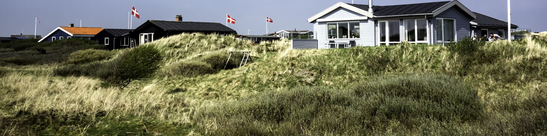 Summer houses at the island Fano in the Danish wadden sea