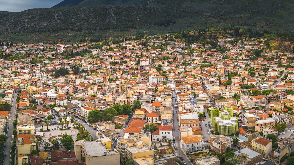 Amfissa city on Central Greece