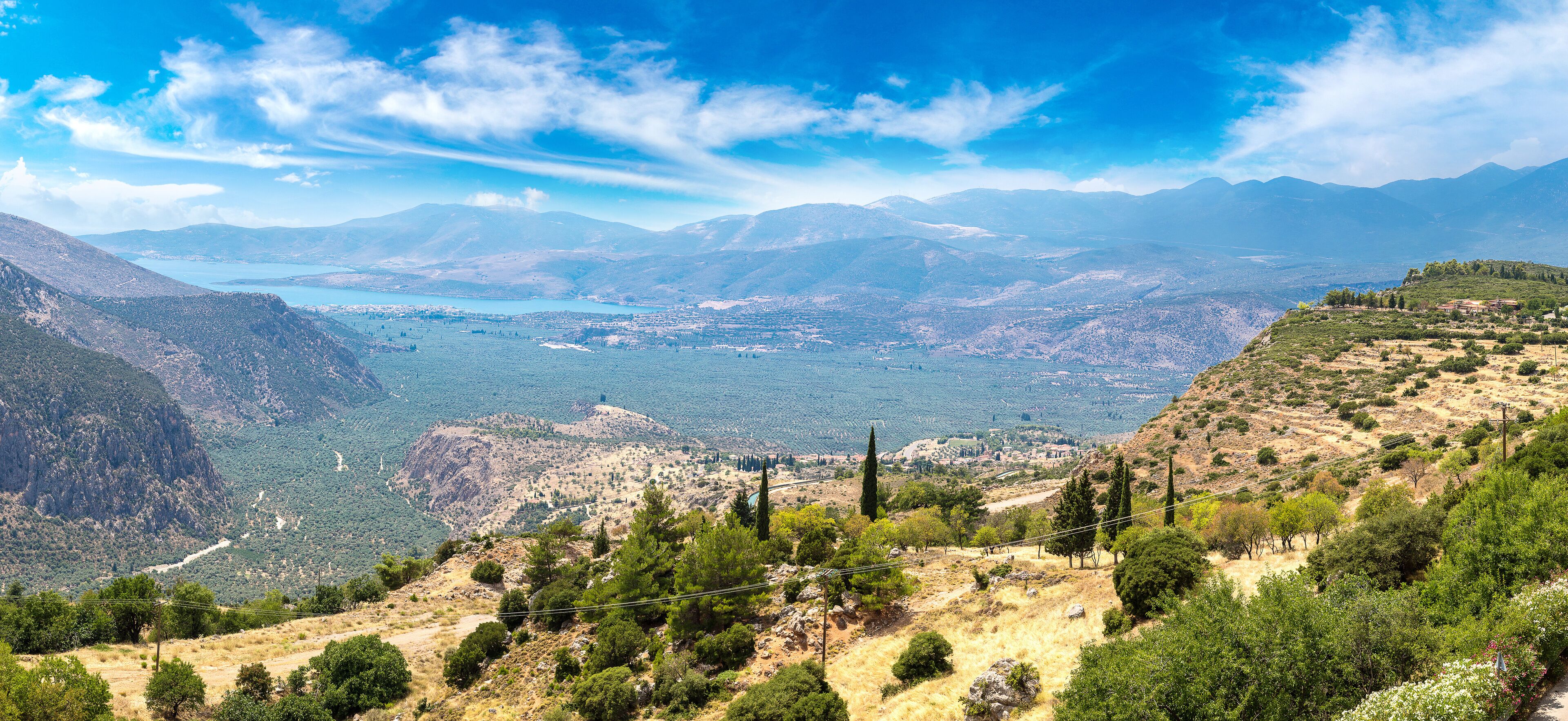 Valley of Amphissa in Greece