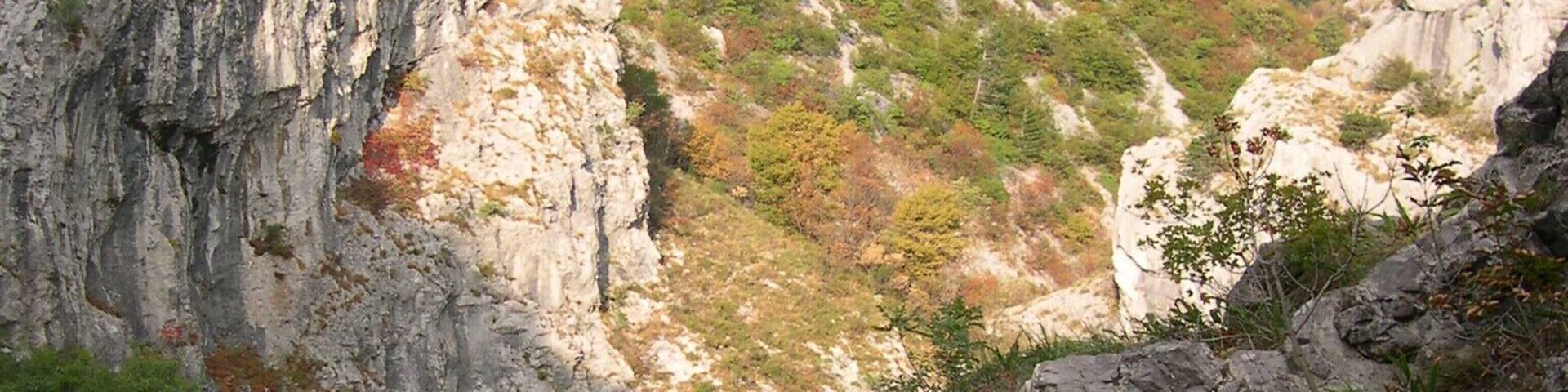 sulla cascata della val Rosandra