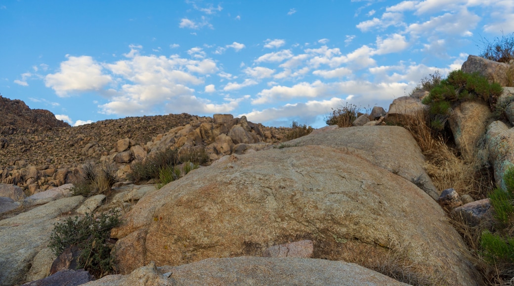 Large boulders in the Mojave Desert in the town of Apple Valley, California.