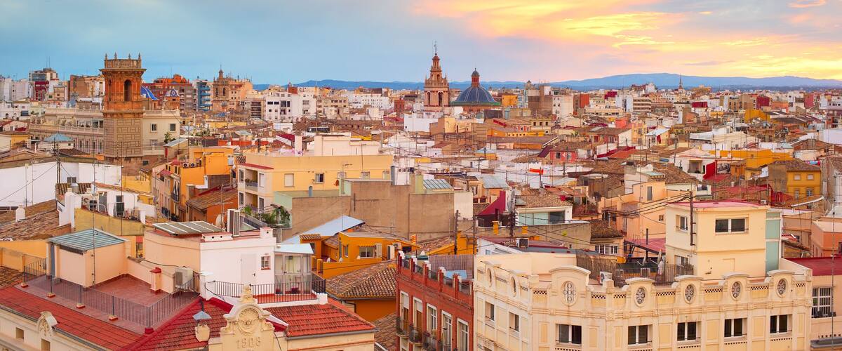 Panorama of Valencia, Spain