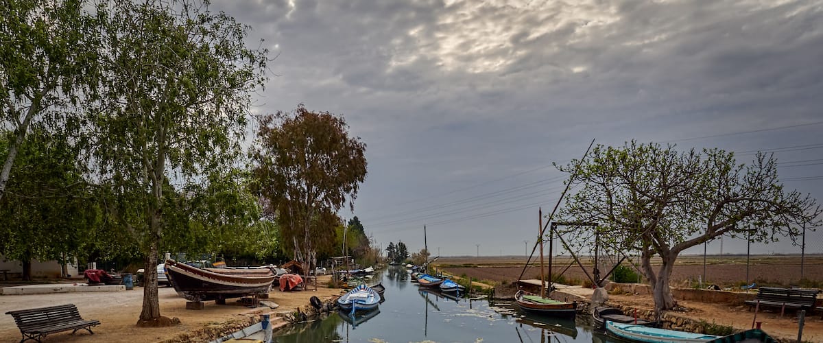 Boats in the port of Silla, at the entrance of the lagoon of Valencia, Spain ; Shutterstock ID 1347771218; Purchase Order: -