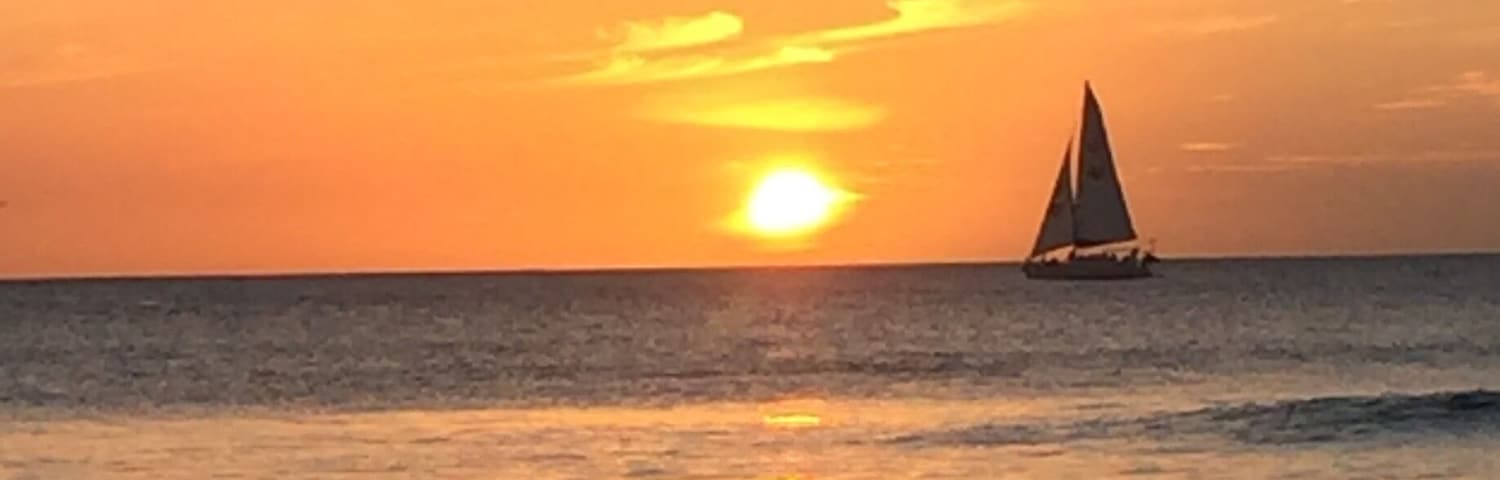 Sailing into the sunset