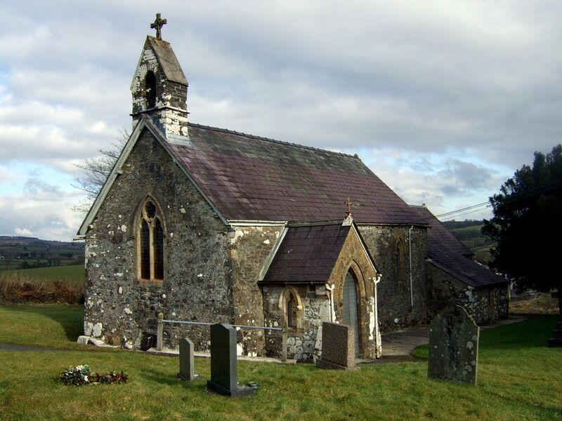 St Cledwyn's church The parish church of Llanglydwen lies a little way to the west of the village, on elevated ground, a spot commanding a fine view over the valley of the Taf. A Victorian restoration of an early church.