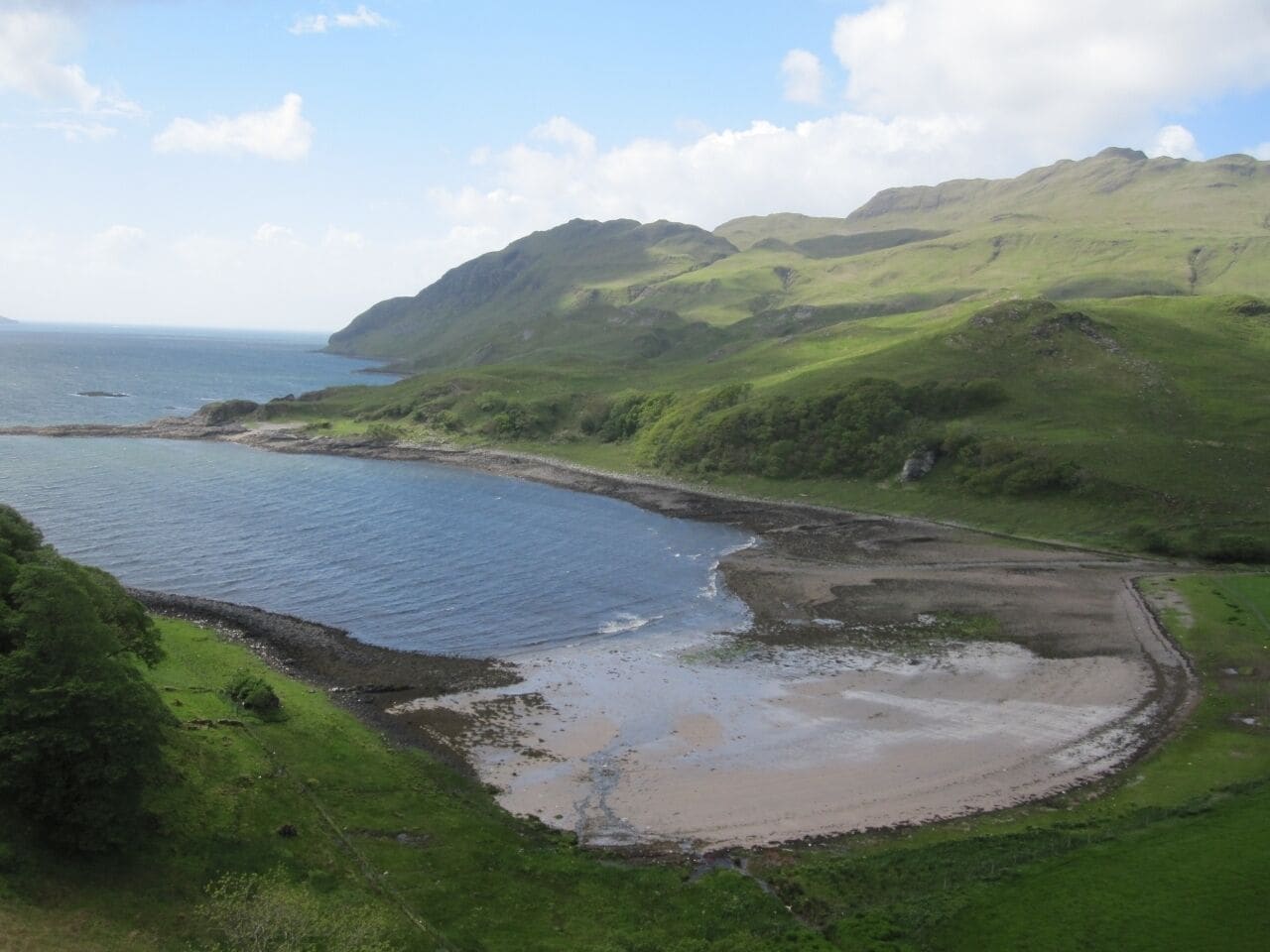 View from the B8007 on the Ardnamurchan peninsula.
