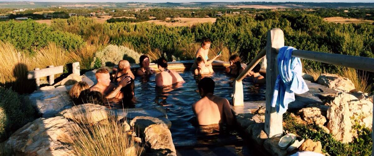 360° view from the highest thermal pool. Blissful. #hotsprings #relaxation