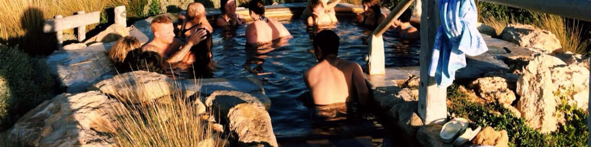 360° view from the highest thermal pool. Blissful. #hotsprings #relaxation