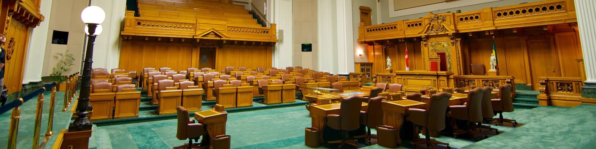 Saskatchewan Legislative Building featuring interior views, heritage elements and heritage architecture