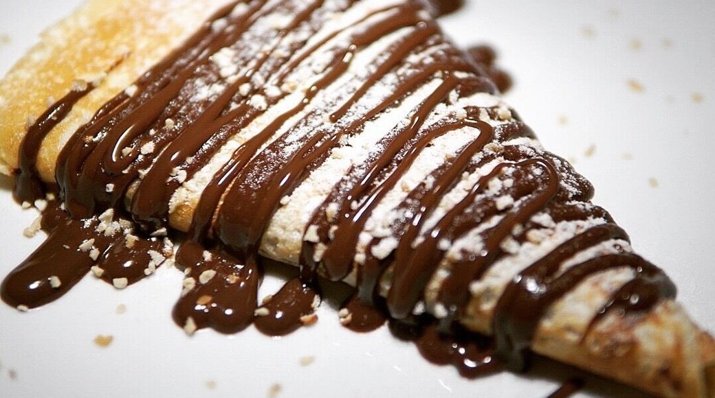 Crepê de ricota com Limao siciliano e Ganache de café