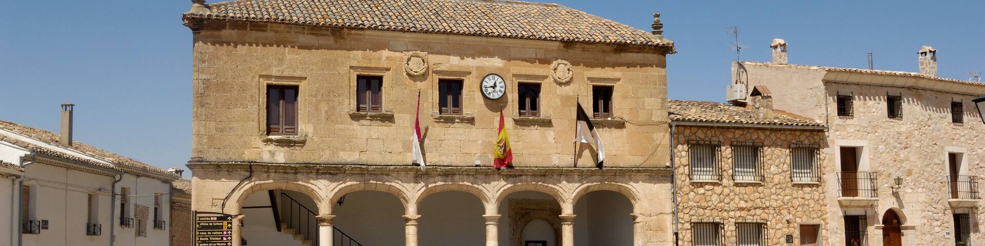 Infante Don Juan Manuel square, Alarcon, Cuenca province, La Mancha,Spain